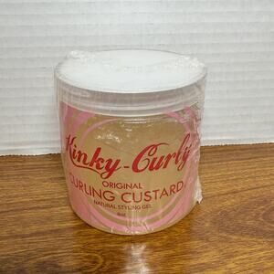 Kinky Curly Curl Custard Gel, 8 oz New Sealed